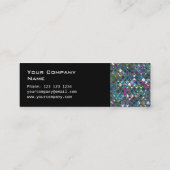 輝きは多彩の2側面の細い黒をタイルを張ります スキニー名刺 (裏面)