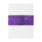 輝きは紫色のディスコの球の誕生日をかかとで蹴ります 招待状ベリーバンド (裏面例)