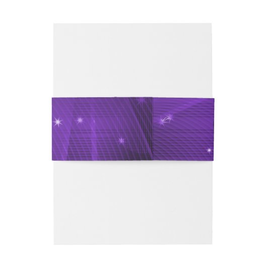 輝きは紫色のディスコの球の誕生日をかかとで蹴ります 招待状ベリーバンド (裏面例)