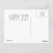 輝きを取り戻す – ピンク《写真》ぼけ味新年 ポストカード (裏面)