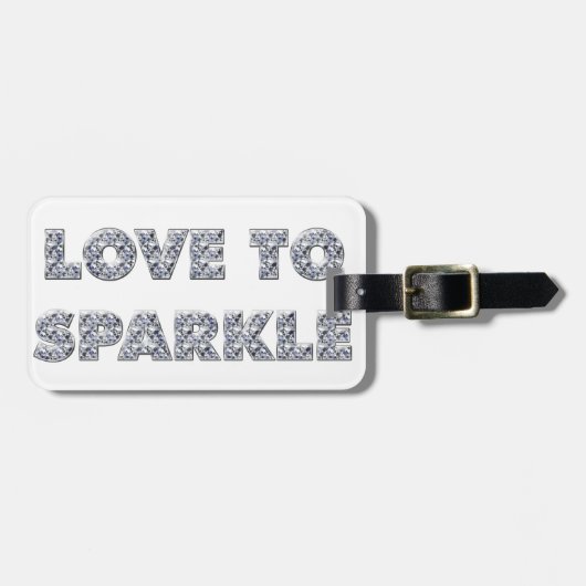 輝きを愛する ラゲッジタグ (正面横)
