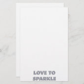 輝きを愛する 便箋 (正面/裏面)