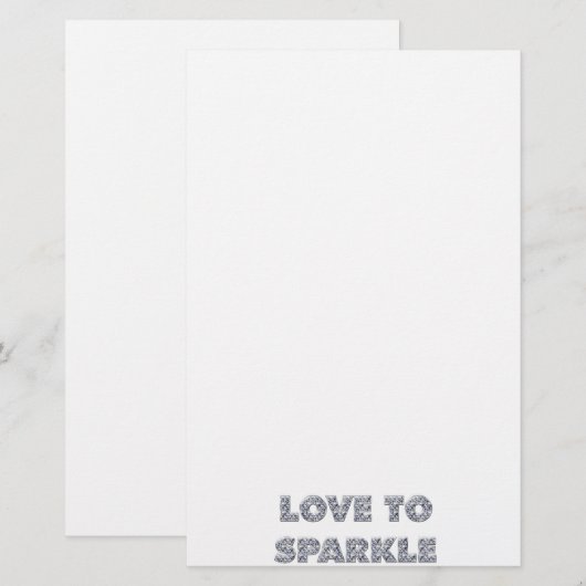 輝きを愛する 便箋 (正面/裏面)