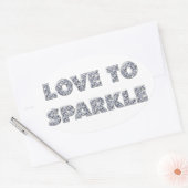 輝きを愛する 楕円形シール (封筒)