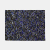 輝きを持つサファイアブルーストーンズ ドアマット (正面)