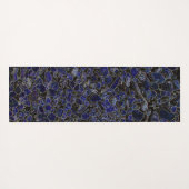 輝きを持つサファイアブルーストーンズ ヨガマット (裏面(横))