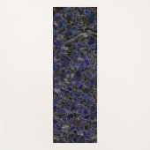 輝きを持つサファイアブルーストーンズ ヨガマット (正面)