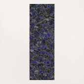 輝きを持つサファイアブルーストーンズ ヨガマット (裏面)