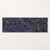 輝きを持つサファイアブルーストーンズ ヨガマット (正面(横))