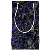 輝きを放つサファイアブルーの石 スモールペーパーバッグ (正面)