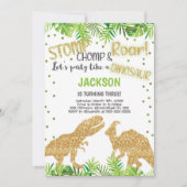 輝きを放つローソームパーティーカード 招待状 (正面)