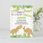 輝きを放つローソームパーティーカード 招待状 (スタンド正面)