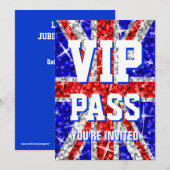 輝きイギリス「VIPパス」の招待 招待状 (正面/裏面)
