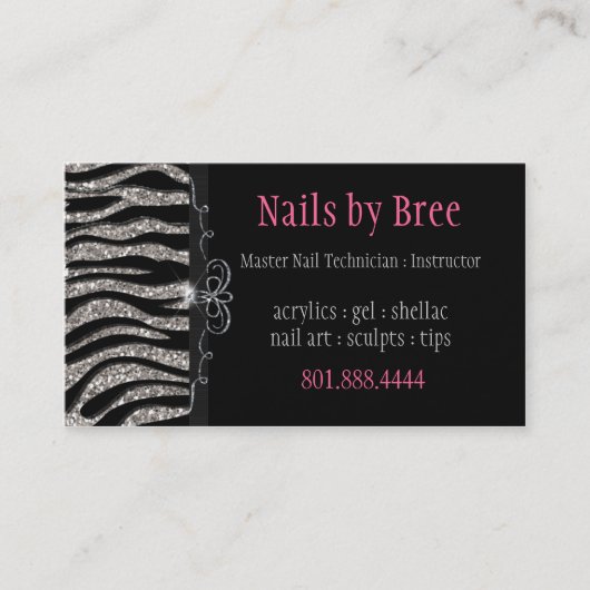 輝き及び輝やきのシマウマ: 名刺 (正面)