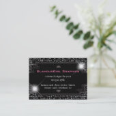 輝き及び輝やきの黒いタイル: 名刺 (スタンド正面)