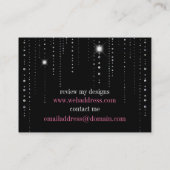 輝き及び輝やきの黒いタイル: 名刺 (裏面)