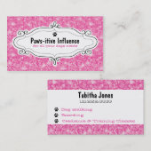 輝き及び輝やき犬の歩く: 名刺 (正面/裏面)