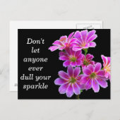 「輝き」 – アート写真カード ポストカード (正面/裏面)