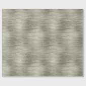 輝き-ブラシの打撃のピューターのフェイクなグリッター ラッピングペーパー (フラット)