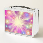 輝き，星，輝き，輝き，グリッター，光，効果 メタルランチボックス (裏面)