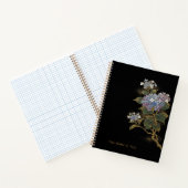 輝くあじさい 蒔絵スタイルの紫陽花と金 ノートブック (内部)
