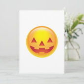 輝くかぼちゃの絵文字 招待状 (スタンド正面)