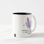 輝くからこそ… – バイオレットダイヤモンドコーヒー ツートーンマグカップ (正面右)