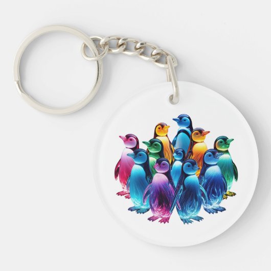 輝くかわいいペンギン キーホルダー (正面)