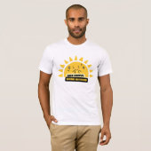 輝くために立ち上がれ キュートな太陽Tシャツ Tシャツ (正面フル)