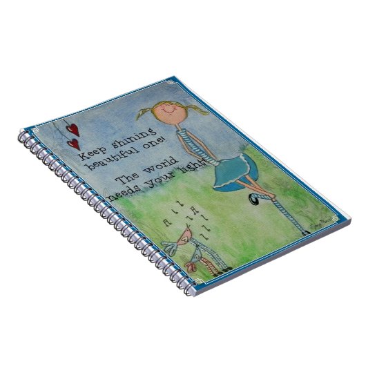 輝くで美しい1つを保って下さい! ノートブック (右側)