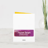 輝くなタマネギのカールの茎 カード (裏面)