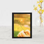 輝くなタマネギのカールの茎 カード (黄色い花)