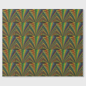 輝くなレーザー光線写真明るい虹はアーチをつけます ラッピングペーパー (フラット)