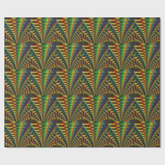 輝くなレーザー光線写真明るい虹はアーチをつけます ラッピングペーパー (フラット)