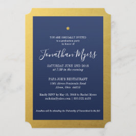 輝くな星の卒業のパーティの招待状 招待状