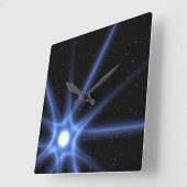 輝くな星 スクエア壁時計 (傾斜)