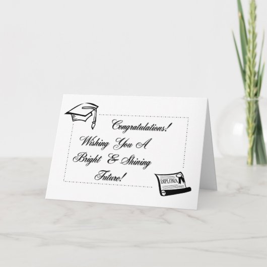 輝くな未来の卒業生 カード (正面)