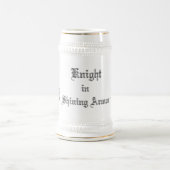 輝くな装甲芸術および文字の騎士 ビールジョッキ (中央)