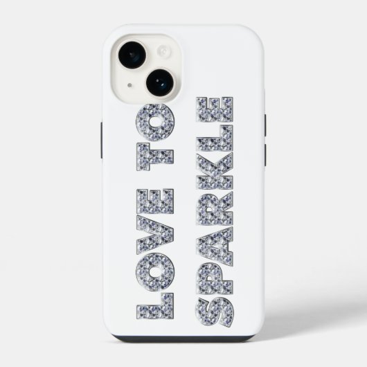 輝くのが大好き iPhoneケース (裏面)