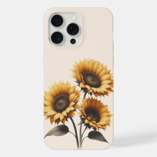 輝くひまわり iPhoneケース (裏面)