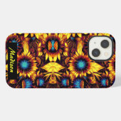 輝くひまわり iPhoneケース (裏面横)