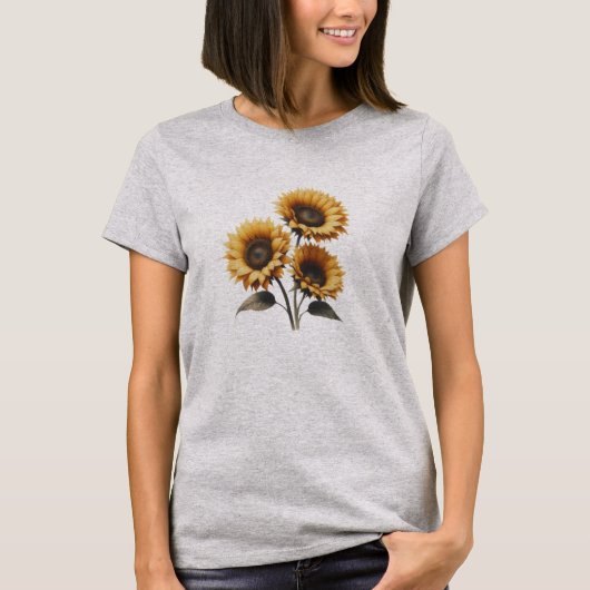輝くひまわり Tシャツ (正面)
