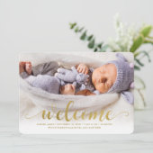 輝くようこそ – ベビー誕生のお知らせ 案内状 (スタンド正面)