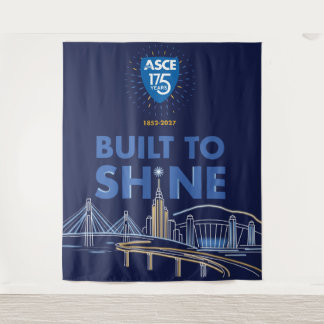 輝くように造られた ASCE 光沢バナー タペストリー