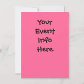 輝くアイ・ハート・ウォーター・スライド 招待状 (裏面)