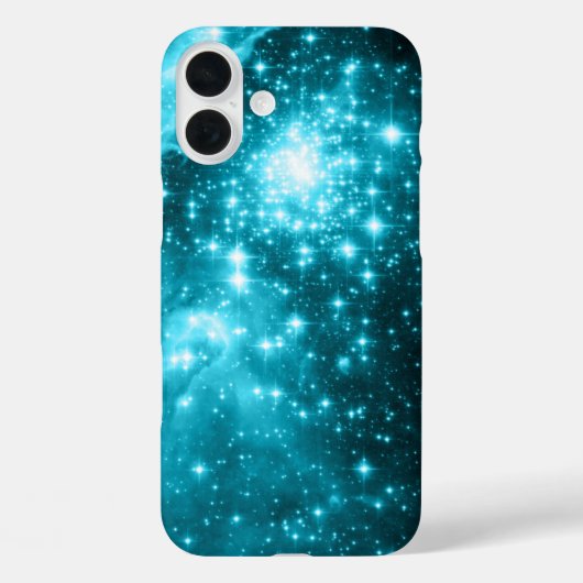 輝くアクアブルーの星々 Case-Mate iPhoneケース (裏面)