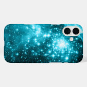 輝くアクアブルーの星々 Case-Mate iPhoneケース (裏面 (横))