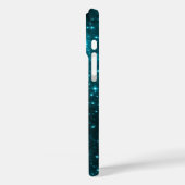 輝くアクアブルーの星々 Case-Mate iPhoneケース (裏面 / 左)