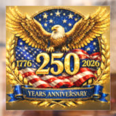 輝くアメリカ独立250周年記念鷲のエンブレム ウィンドウサイン (シート2)