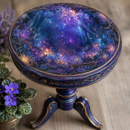 輝くインディゴ星雲の幻想的な森 薄葉紙